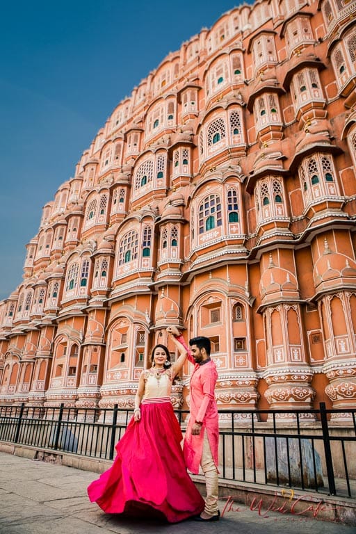 pre wedding shoot at hawamahal