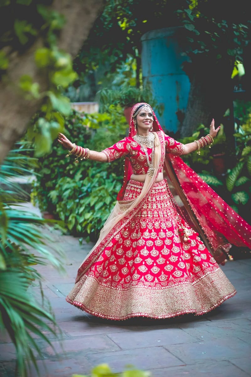 bridal lehenga photoshoot